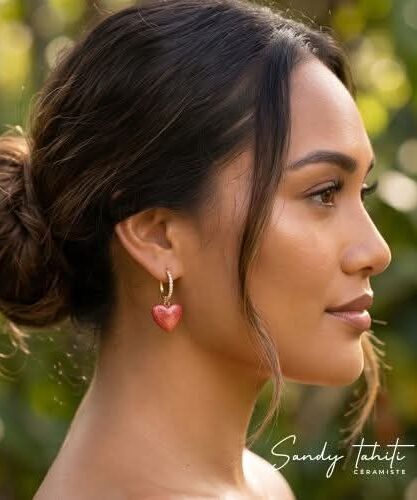 Boucles d’oreille céramique fait-main